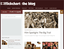 Tablet Screenshot of blog.flickchart.com