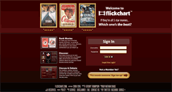 Desktop Screenshot of flickchart.com